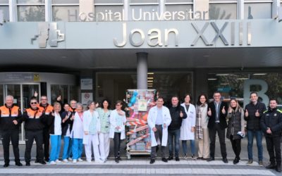 La Pobla de Mafumet y Dow vuelven a llenar de juguetes el Hospital Universitario Joan XXIII